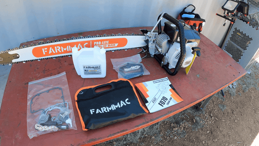 Farmmac F070W Chainsaw - Power and Performance for Off-Grid Milling